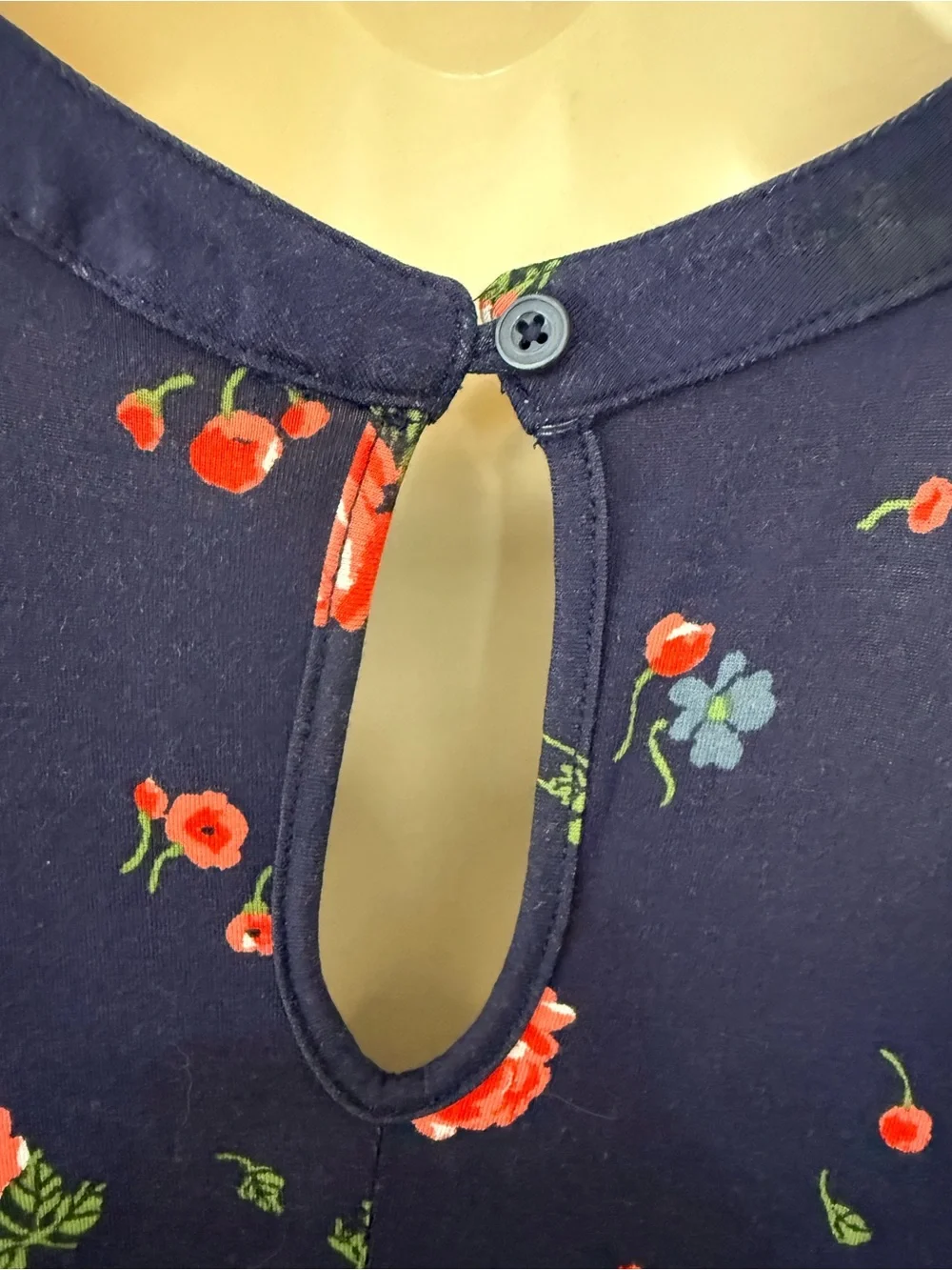 Tucker Tate Floral Swing Dress Girls XL 14/16 Navy Sleeveless Boho